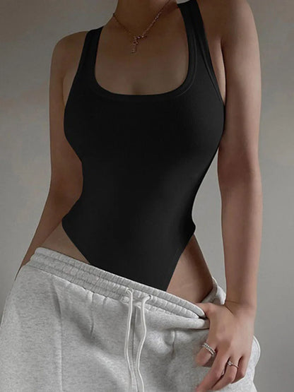 Sunset Halter Knit Bodycon Bodysuit