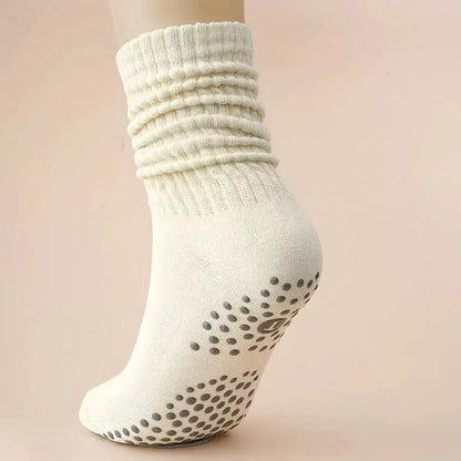 Non-Slip Mid-Calf Yoga Socks