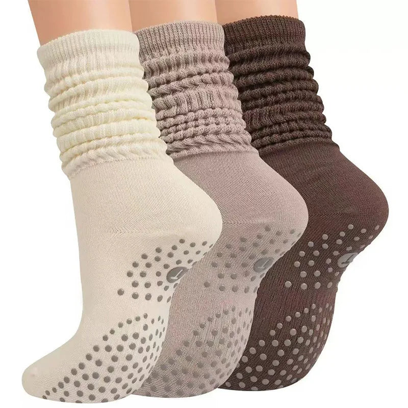 Non-Slip Mid-Calf Yoga Socks
