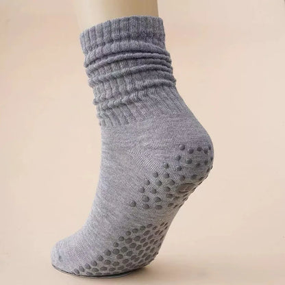 Non-Slip Mid-Calf Yoga Socks
