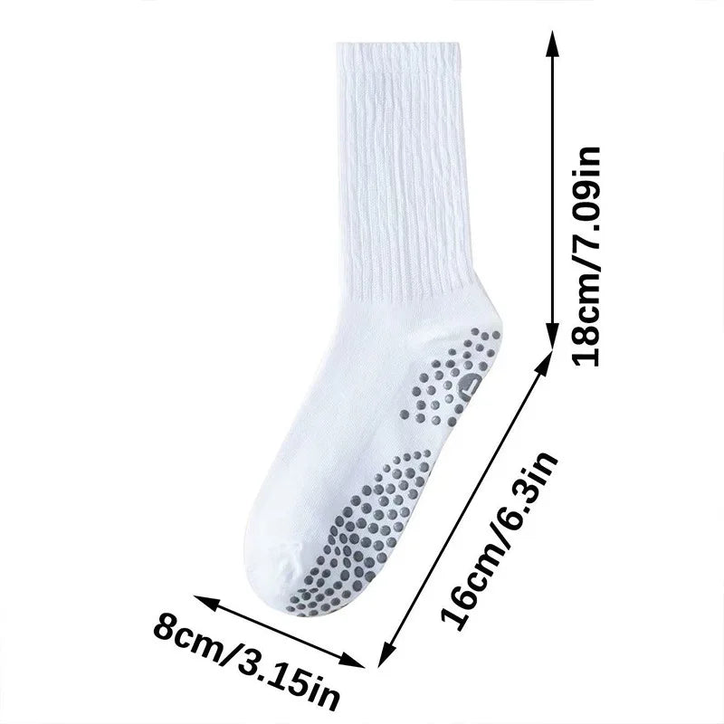 Non-Slip Mid-Calf Yoga Socks