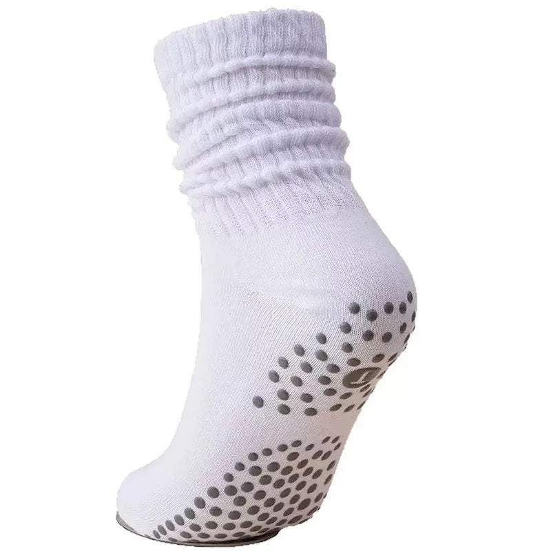 Non-Slip Mid-Calf Yoga Socks
