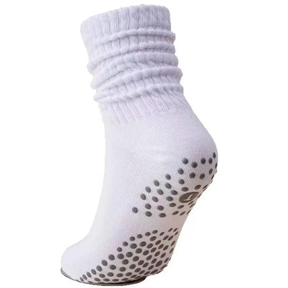 Non-Slip Mid-Calf Yoga Socks