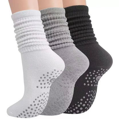 Non-Slip Mid-Calf Yoga Socks