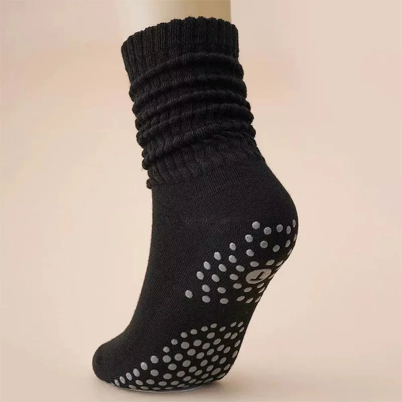 Non-Slip Mid-Calf Yoga Socks